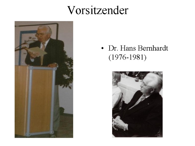  - Dr. Hans Bernhardt